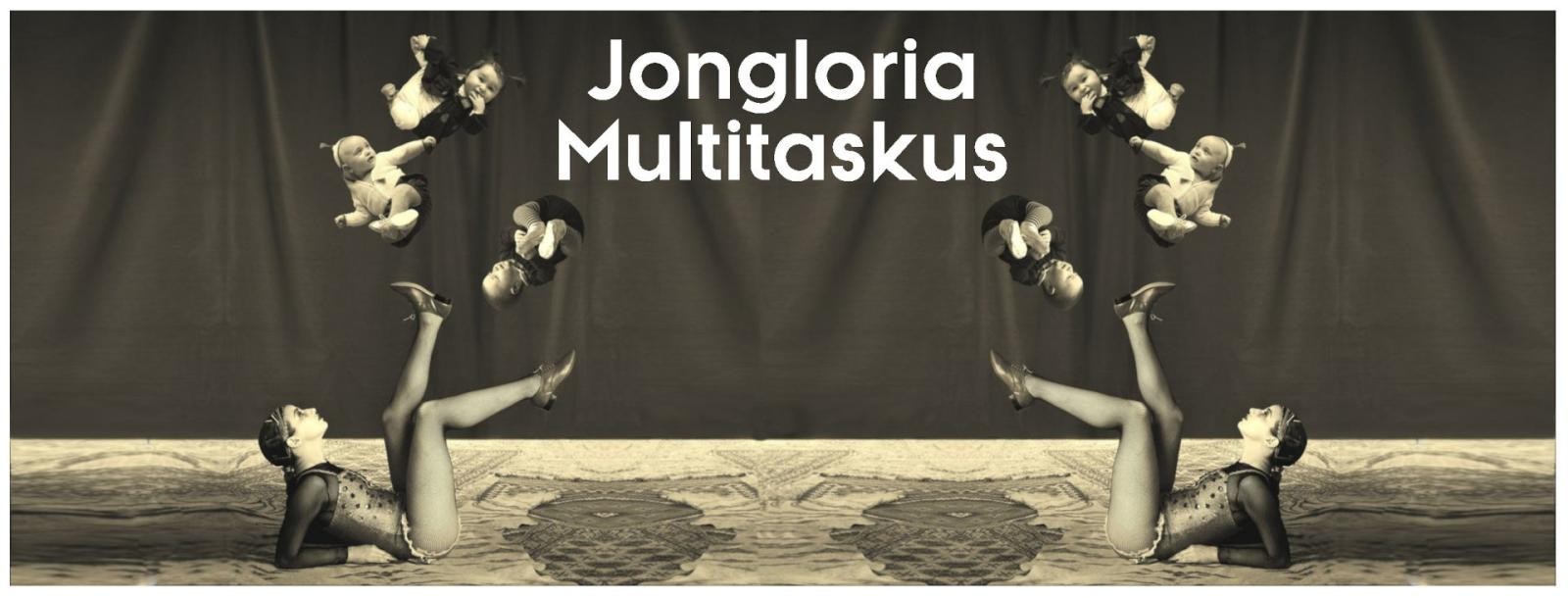 Jongloria Multitaskus, spectacle de jonglerie pour enfants par la compagnie Opopop