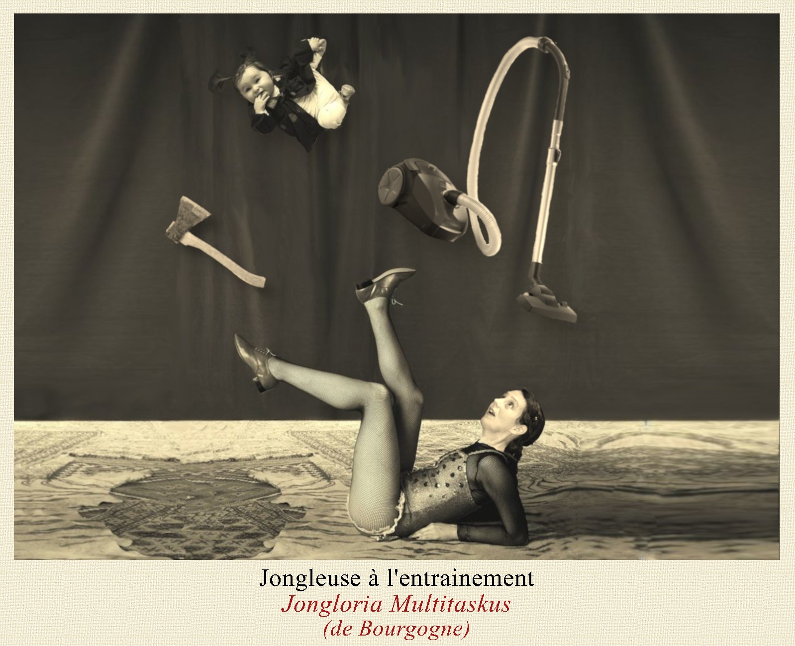 Jongloria Multitaskus — spectacle autour de l'histoire de la jonglerie